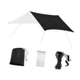 thumbnail image 4 of guohui Bâche de Tente Imperméable Drap de Sol Tapis Abri Multifonction Robuste pour Extérieur Noir, 4 of 8