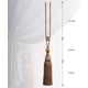 thumbnail image 4 of Clip de cortina hecho a mano, amarre de cuerda, tenis de alambre dorado grande de alta calidad, 4 of 4