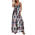 thumbnail image 3 of Innerwin Robe Sans Manches pour Femmes Robe Longue Aguichant de Plage Violette TG, 3 of 4