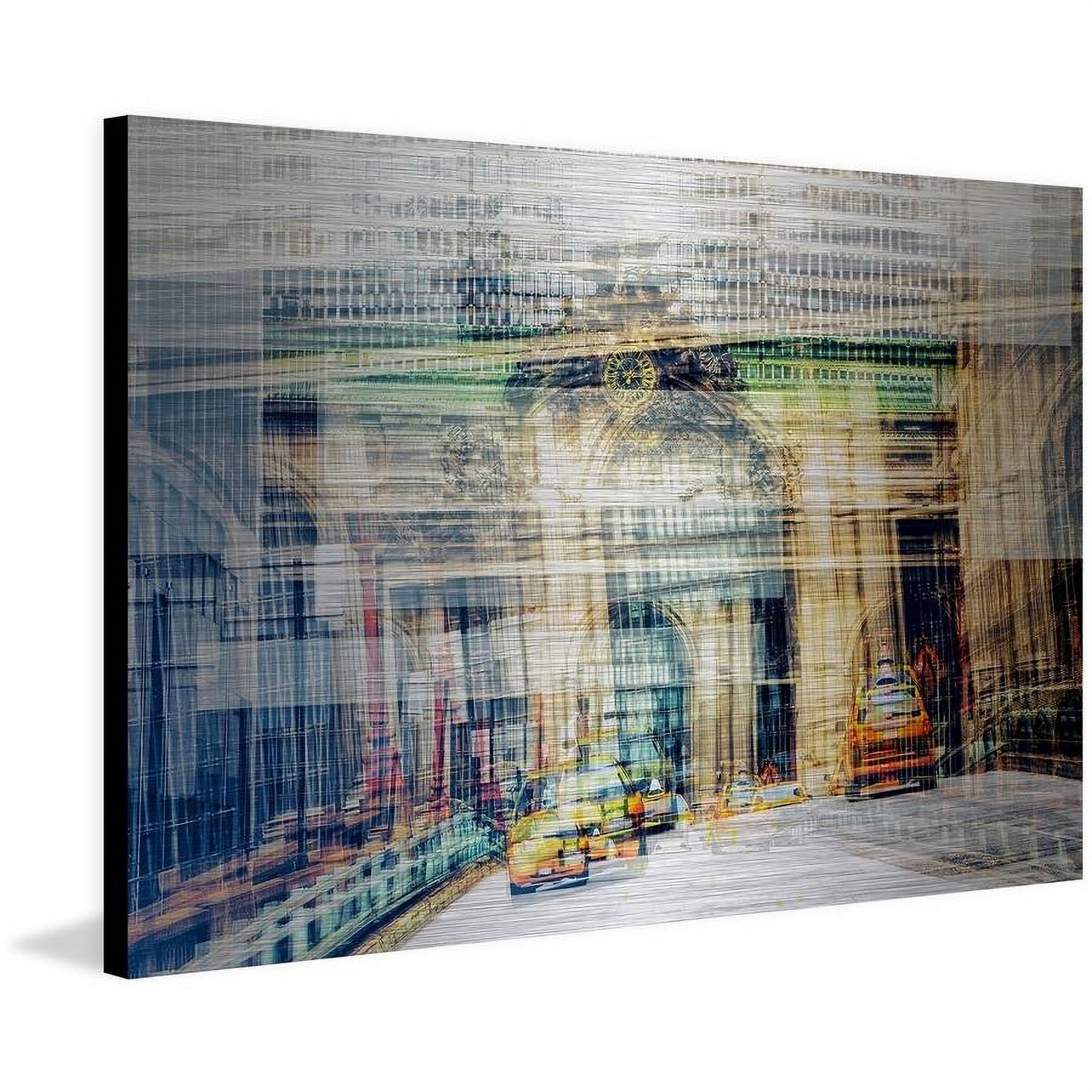 "NYC Station" Painting Print on Brushed Aluminum