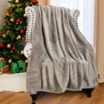 thumbnail image 2 of Flyingstar Sherpa Throws Blanket, Fleece Soft Cozy Blanket Throws for Sofa Bed 50"x60", 2 of 7