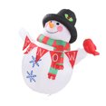 thumbnail image 2 of Muñeco de nieve inflable navideño iluminado con LED para decoración de patio, enchufe estadounidense de 110-240 V, perfecto para patio y jardín, 2 of 8