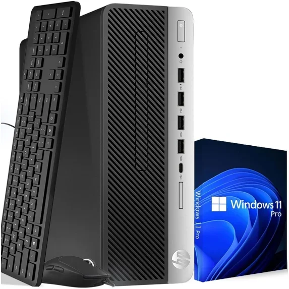 Restored HP 800 G5 SFF Desktop PC | i5-9th Gen Processor | Intel UHD Graphics 630 | 16GB DDR4 RAM | 256GB SSD | WIFI | Keyboard & Mouse | Windows 11 Pro Computers Desktop (Refurbished)
