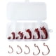 thumbnail image 1 of Anillos de guía 50 pcs gancho de pesca Desfase de gusanos gancho de alto carbono Acero gancho de pescado con caja de plástico, 1 of 8