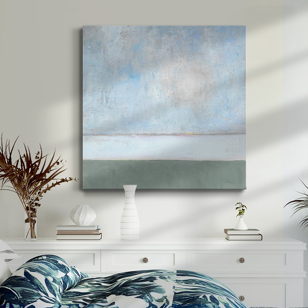 Wexford Home Seagrass Mist II-Premium Gallery Wrapped Canvas, 40" x 40" - Ready to Hang