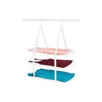 Whitmor 6506-9367-WHT Clothes Drying Rack 33" H X 27.25" W X 19.25" D Steel Hanging Collapsible White