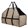 thumbnail image 2 of YM-Bolsa portadora de leña de tela Oxford, bolso de transporte para almacenamiento de carbón y madera de gran capacidad, color caqui, 2 of 10