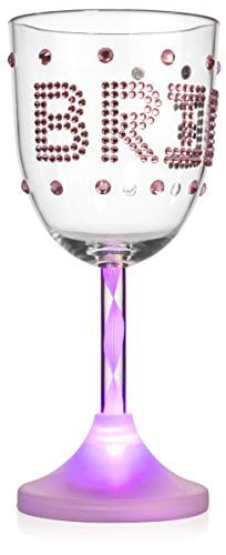 Bachelorette Party Cup for the .. Bride LED Light up Wine Glass Free Shipping