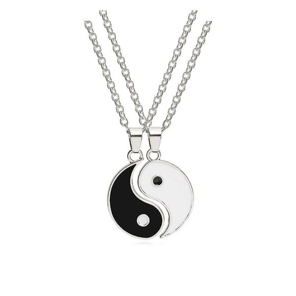Matching Yin Yang Couples Necklace Chain Friendship Girlfriend Women Men