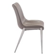 thumbnail image 3 of Magnus Dining Chair (Set of 2) Gray & Silver, 3 of 4