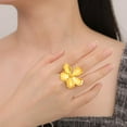 thumbnail image 3 of Dating Rings Flower Open Rings Adjustable Finger Rings Flower Open Rings, 3 of 19