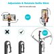 thumbnail image 2 of Palo selfie Bluetooth negro Soporte para teléfono trípode duradero, 2 of 5