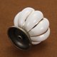 thumbnail image 5 of Pomos de puerta de cerámica de calabaza Vintage tirador de armario cajón blanco, 5 of 8