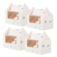 thumbnail image 3 of EeaseMX 10 cajas de almacenamiento para pasteles, caja de pastel marmolada, caja de postre, contenedor de papel para pasteles, 3 of 7