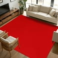 thumbnail image 3 of Christmas Red Area Rugs 8x10 for Living Room, Farmhouse Solid Red Color Modern Art Non Slip Washable Rug Runner, Low Pile Indoor Floor Carpet Mat Bathroom Rugs for Bedroom, Kids Room, 3 of 9