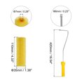 thumbnail image 2 of Unique Bargains 3Pcs Paint Roller Kit, 2Pcs 4' Sponge Large Texture Roller Covers and 16' Roller Frame, 2 of 5