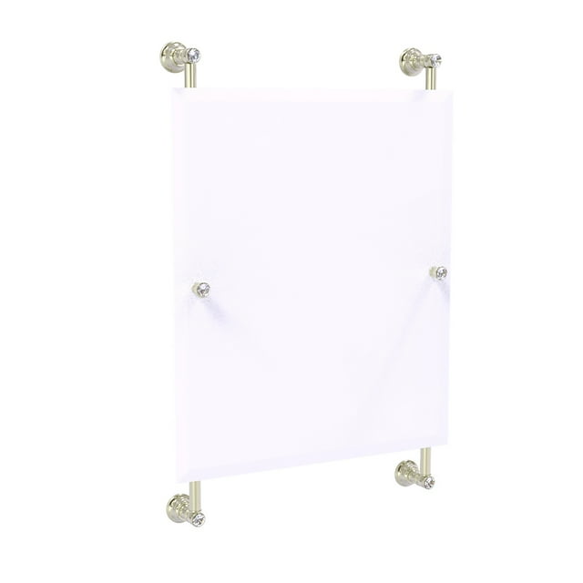 Carolina Crystal Collection Rectangular Frameless Rail Mounted Mirror