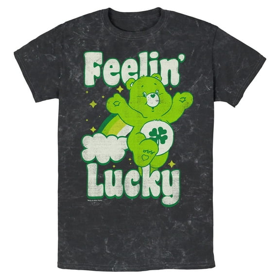 Men's Care Bears Distressed Feelin Lucky Graphic T-Shirt
