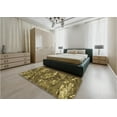 thumbnail image 5 of Ahgly Company Machine Washable Indoor Square Transitional Caramel Brown Area Rugs, 4' Square, 5 of 7