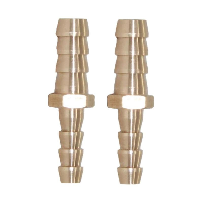 Solid Brass Straight Hose Joiner Barbed Connector Air Fuel Water Pipe Tubing 