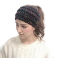 thumbnail image 5 of Ausyst Headbands for Women And Winter Knitted Headband Horsetail HAT Wool And Plush Hair Band Pullover Hat Clearance, 5 of 9