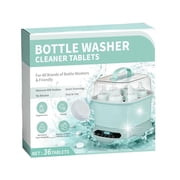 Baby Bottle Washer Detergent Tablets, Gentle Milk Stain Odor Limescale Remover, Toxin-Free Safe for Baby Bottles Breast Pump Parts, Remove Milk Grime & Odor