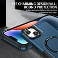 thumbnail image 3 of ELEHOLD Hybrid Rugged Case for iPhone 15 Heavy Duty Full Protection Compatible with MagSafe Anti-Scratch Shockproof Slim Magnetic Case for iPhone 15,Royalblue, 3 of 10