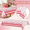 thumbnail image 2 of Happy Valentines Day Heart Pattern Table Cloth 1 Pack, 54 X 108 Inch Large Size Disposable Party Decorations, Perfect For Valentine's Day Parties Anniversaries Weddings, 2 of 7