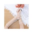 thumbnail image 6 of INSPIRE CHIC Women's Pearl Floral Lace Gloves Female Polka Point Finger Length Arm Sleeves for Grace Female Bridge Wedding Party Dating White5, 6 of 6