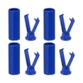 thumbnail image 1 of Puntas de cordones de metal, 4 piezas de cabezales de cordones, puntas cilíndricas de reemplazo para cordones (azul zafiro), 1 of 7