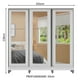 thumbnail image 3 of Ropero Closet Madesa 3 Puertas 2 Espejos con Pies BB, 3 of 5