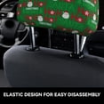 thumbnail image 4 of Kdxio Cute Santa And Ho Ho Ho Pattern Print 2 Piece Car Head Rest Covers Set Auto Front/Rear Seats Headrest Cover Universal Fit Most Cars,Sedan, SUV, 4 of 9