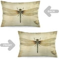 thumbnail image 3 of Rustic Cream Dragonfly Flit Pillows Cover Vintage Dragonfly Lumbar Pillow Covers Rectangle Two Sides Printed Throw Pillows Cover Decorations Supplies for Sofa Couch, 3 of 6