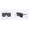 thumbnail image 4 of Gafas De Sol De Gran Tamaño Para Mujer Marco Grande Cuadrado Hombres Marca Diseñadorpangjing, 4 of 4