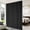 black, variant on MaKefeile Blackout Curtain Divider with Ceiling Curtain Track for Room Partition,1 Panel Beige Privacy Divider Curtain and White Flexible Track Set