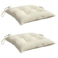 thumbnail image 1 of Cojines para silla VidaXL, color blanco crema, 2 unidades, tela Oxford, 1 of 8