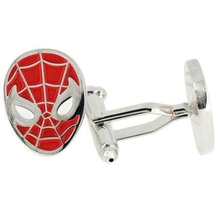 Superheroes Marvel Comics (Captain America) Spiderman Mask Cufflinks