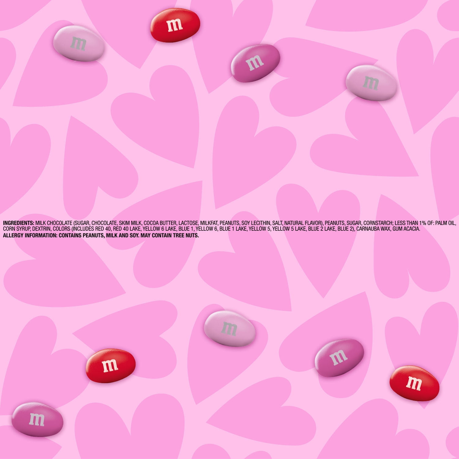 (2 pack) M&M’s Peanut Milk Chocolate Valentine’s Day Candy - 10 oz Bag
