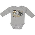 thumbnail image 3 of Inktastic Happy New Year with Cute Penguin Boys or Girls Long Sleeve Baby Bodysuit, 3 of 5