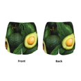 thumbnail image 3 of Balery Fresh Avocados Pantalones cortos deportivos para mujer con forro y dos bolsillos, elásticos, para entrenamiento, gimnasio, yoga-Large, 3 of 7