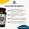 thumbnail image 5 of Amazing Herbs Premium Black Seed Oil Capsules - High Potency, Cold Pressed Nigella Sativa Aids in Digestive Health, Immune Support & Brain Function - 60 Count, 1250mg (Pack of 2), 5 of 5