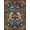 Multicolor, Pattern 3, variant on ODIKA Tibetan Beast Tiger Duel Serpent Confrontation Decorative Print for Home Office, Gaming Room, Under Desk, Non-Slip Chair-Friendly