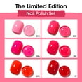 thumbnail image 3 of Gellen Nail Polish, Quick Air Dry 6Colors Nail Lacquer Set Bright Red Pink Trendy Nail Polish Kit for Nail Manicure DIY Art Home, No UV Light Needed, 0.33 oz, 3 of 8