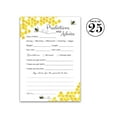 thumbnail image 2 of BEE Prediction and Advice Cards - Pack of 25 - Bumblebee Baby Shower Games, Yellow neutral Bumble bee New Parents, Mom & Dad to be, Mommy & Daddy Message, Honey bee Coed Activity Keepsake G620-PDAV, 2 of 4