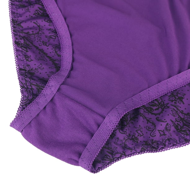 Agnes Orinda Women's Sexy Lingerie Sets Two Piece Floral Lace Bra and Panty  Set Purple D 36 