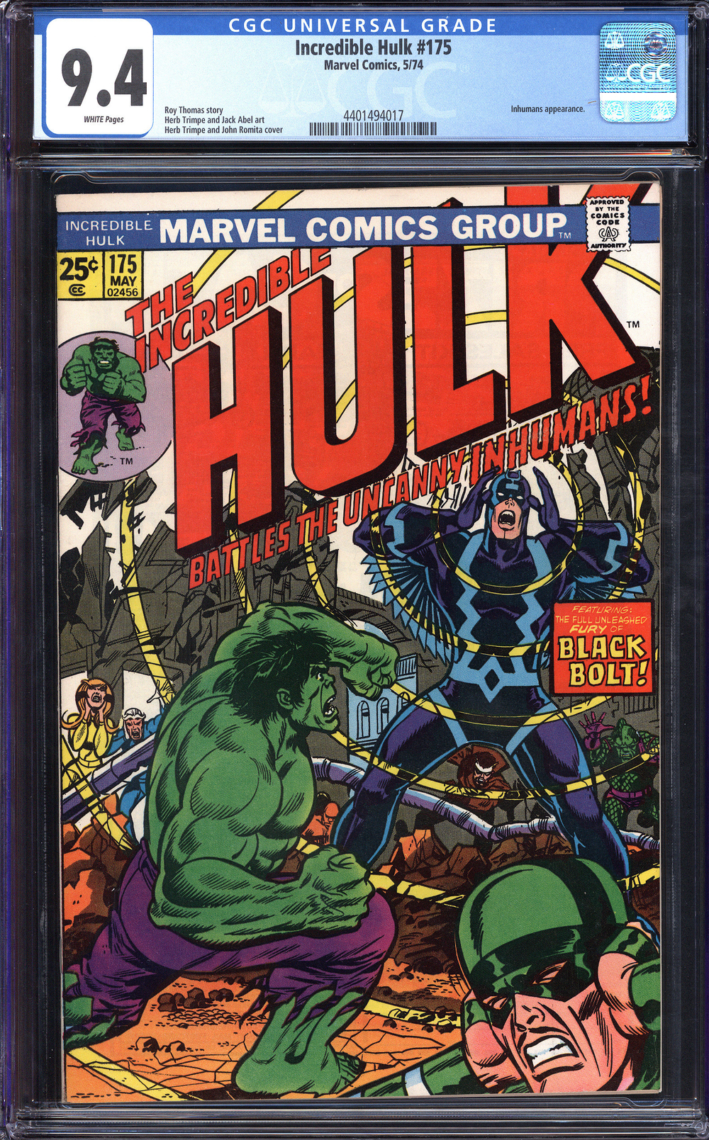 Cover of The Incredible Hulk #175