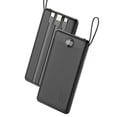 thumbnail image 1 of Power Bank VEEKTOMX de 10000 mAh con cables integrados para iPhone, 1 of 7