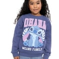 thumbnail image 7 of Disney Stitch Girls Oversized Graphic Crewneck Sweatshirt, Sizes 4-12, 7 of 7