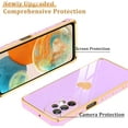 thumbnail image 4 of for Samsung Galaxy A23 5G Case with HD Screen Protector Shockproof Protection, Love Heart Plating Girly Women Cute Soft TPU Luxury Elegant Case for Galaxy A23 4G/5G, Purple, 4 of 12