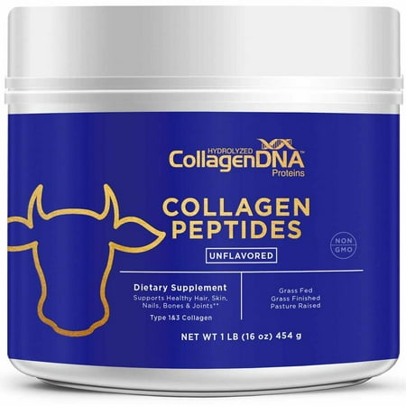 Premium Collagen Peptides- Tasteless, Odorless and Easy to Mix (16 oz, Beef